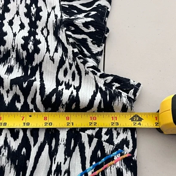 Savanna Jane Embroidered Boho Western Sz 2X Cap-Sleeve Blouse - Picture 7 of 10